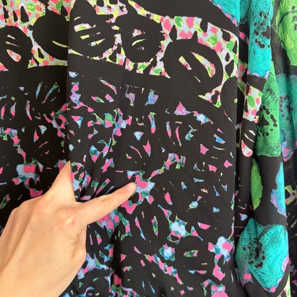 Rachel Rachel Roy 2X Boho Floral Colorful Flowy Dress Vacation Resortwear - Picture 10 of 10